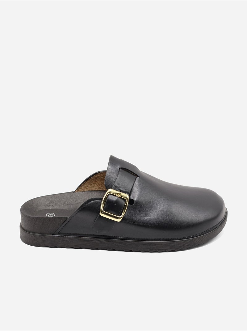 Mules à enfiler Noir - Kiabi