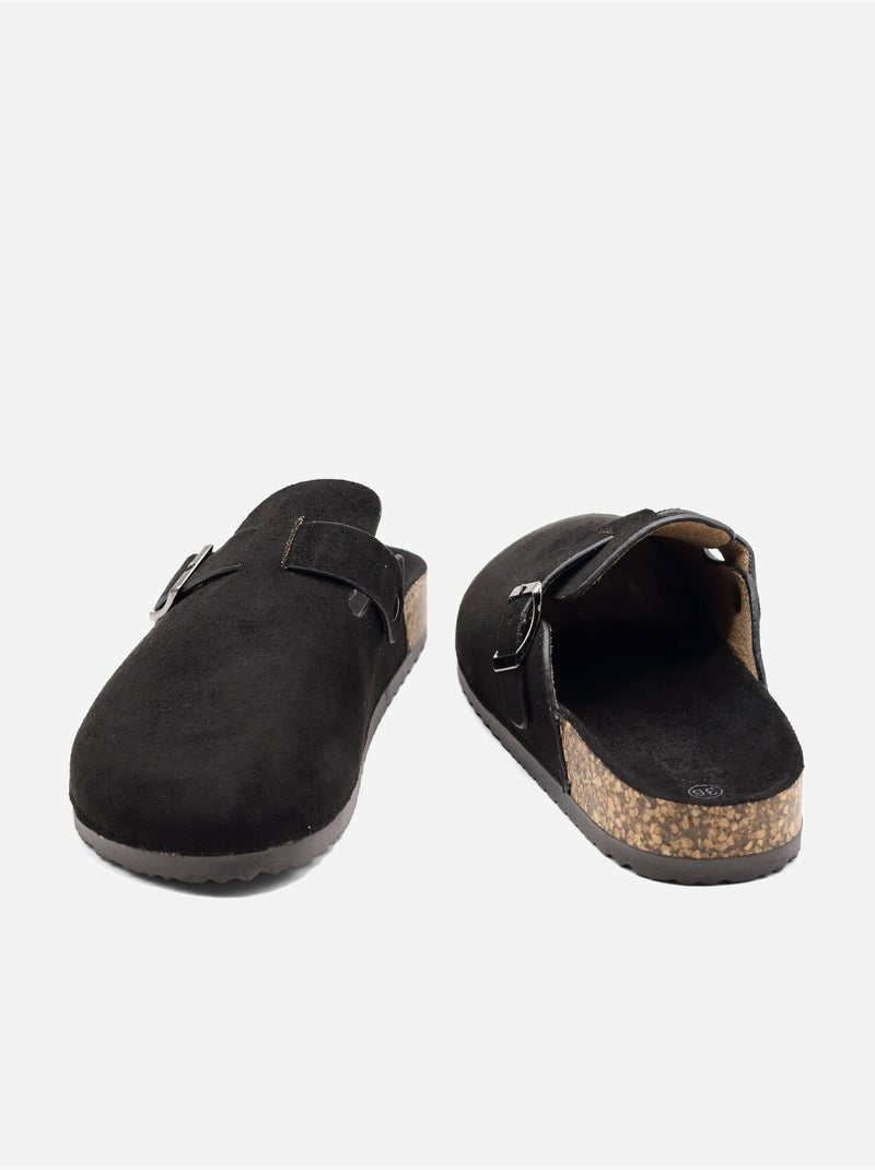 Mules à enfiler Noir - Kiabi