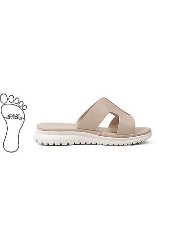 Mules à enfiler pieds larges h - emy