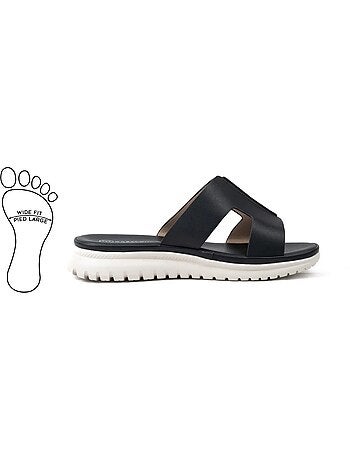 Mules à enfiler pieds larges h - emy