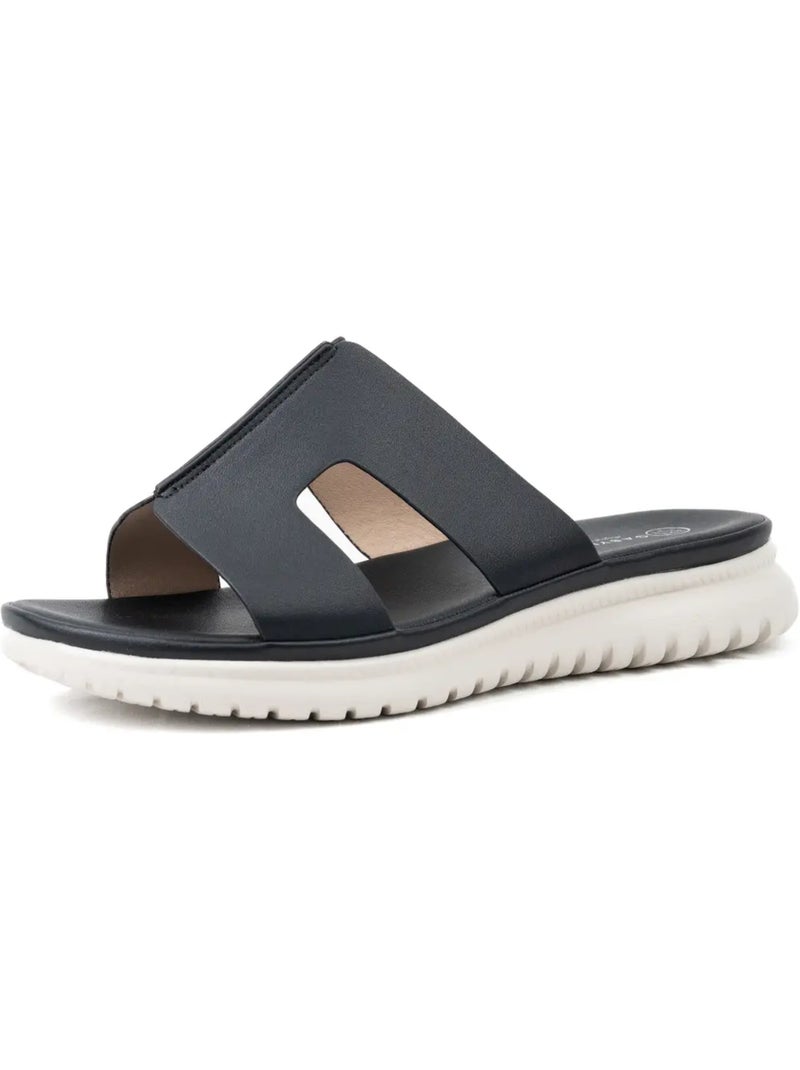 Mules à enfiler pieds larges H - Emy Noir - Kiabi