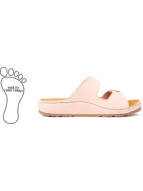 Mules à enfiler pieds larges h - hibiscus - Kiabi Mules à enfiler pieds larges h - hibiscus - Kiabi