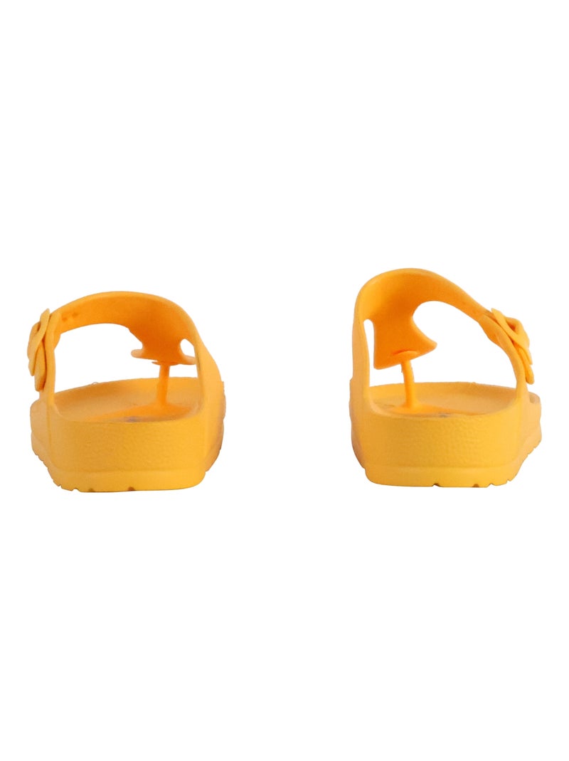 Mules à Enfiler Plakton Wendy Orange clémentine - Kiabi