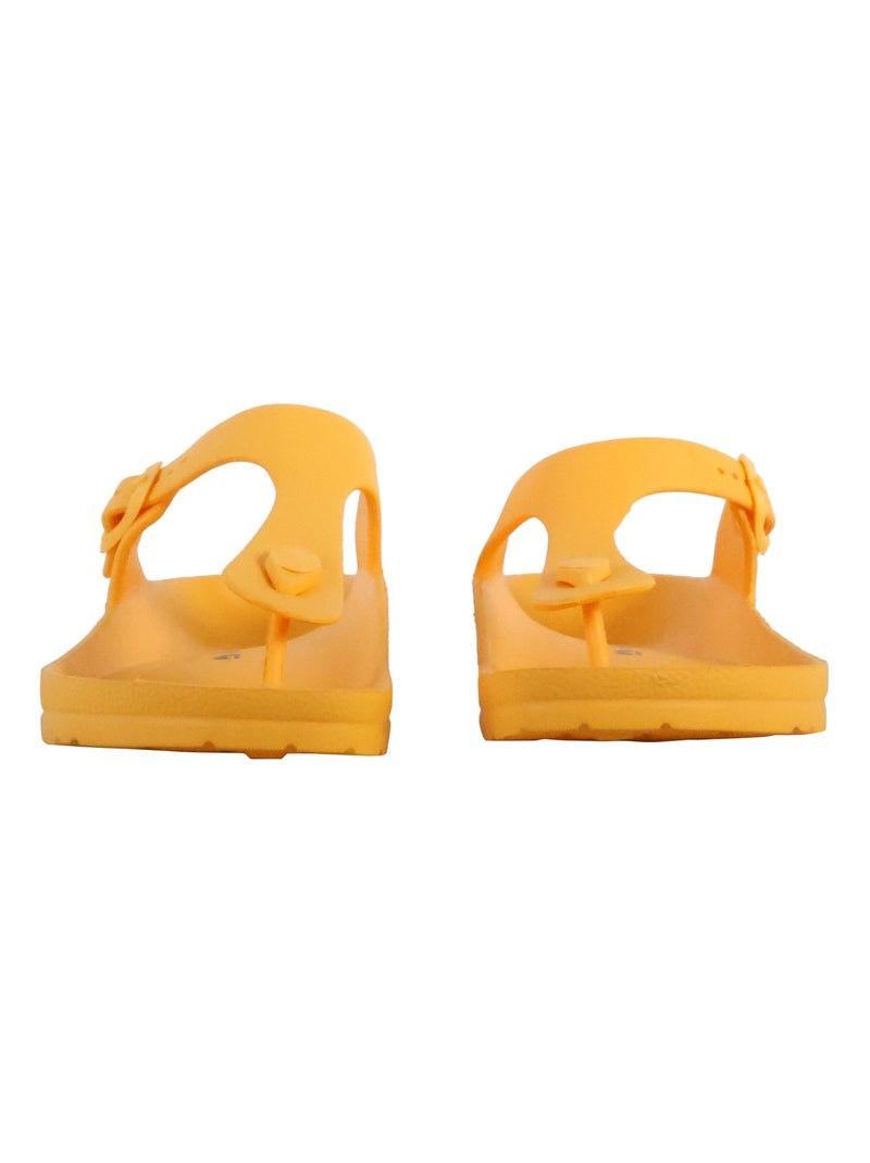 Mules à Enfiler Plakton Wendy Orange clémentine - Kiabi