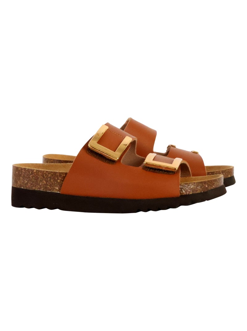 Mules à Enfiler Scholl Monterey 2 Straps Camel - Kiabi