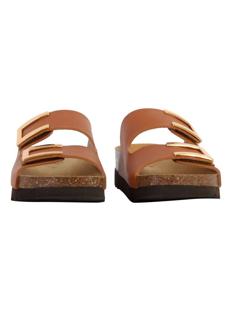 Mules à Enfiler Scholl Monterey 2 Straps Camel - Kiabi