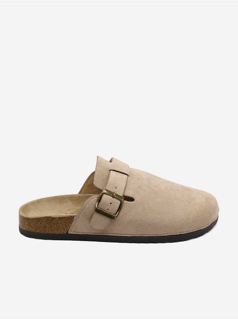 Mules à enfiler Taupe - Kiabi