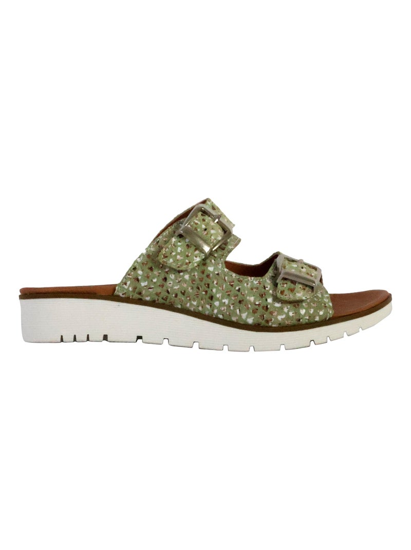 Mules à Enfiler The Divine Factory Alénoa Vert - Kiabi
