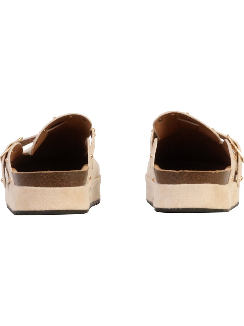 Mules à Enfiler The Divine Factory Beige - Kiabi
