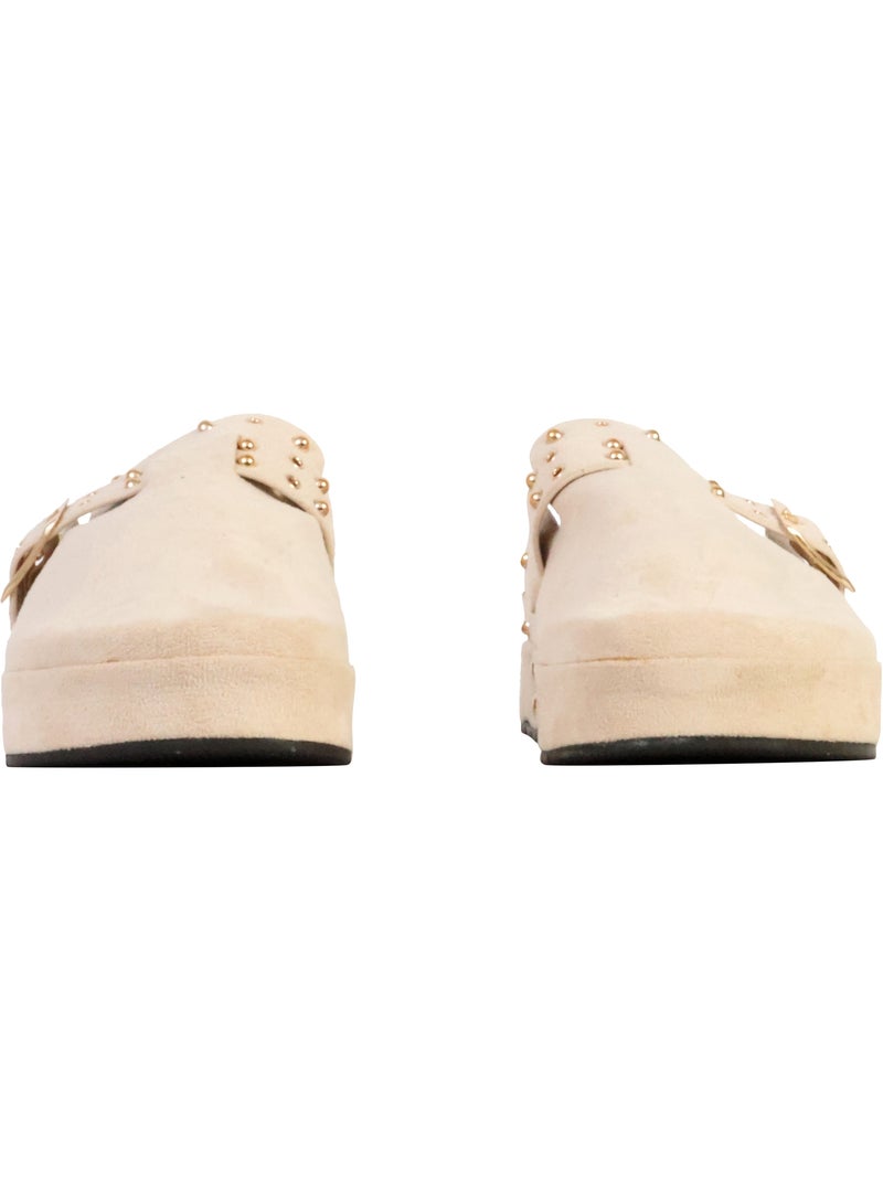 Mules à Enfiler The Divine Factory Beige - Kiabi
