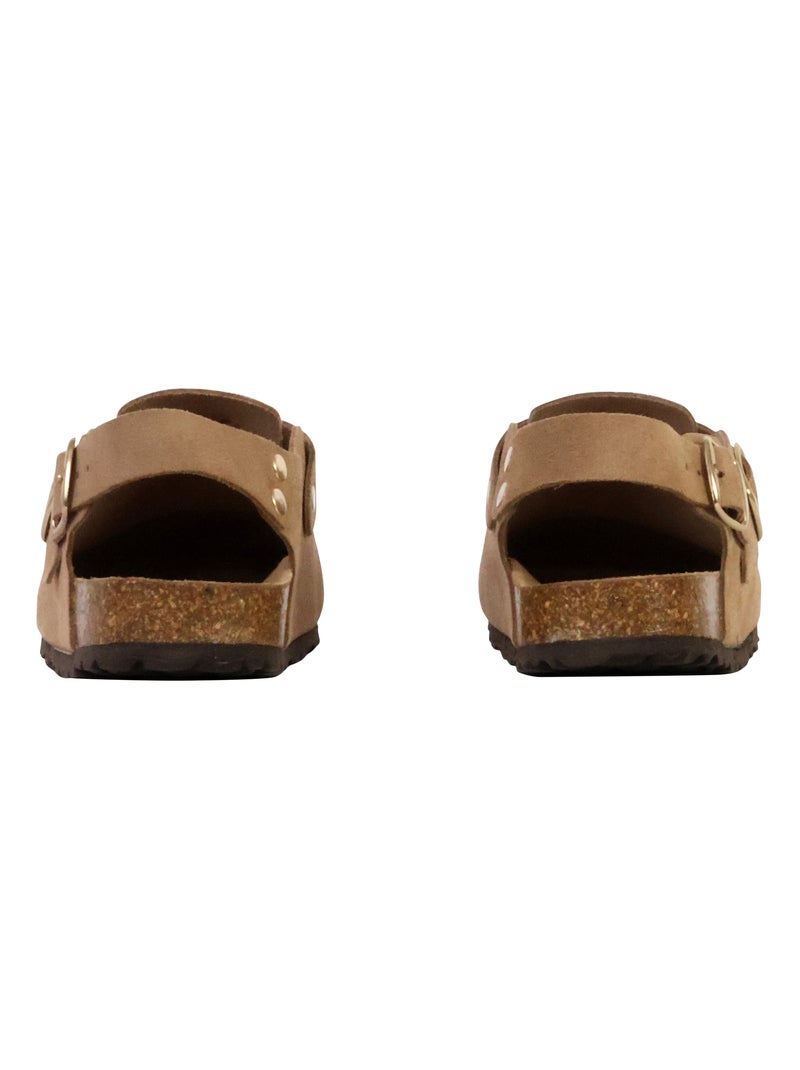 Mules à Enfiler The Divine Factory Boreal BS Taupe - Kiabi