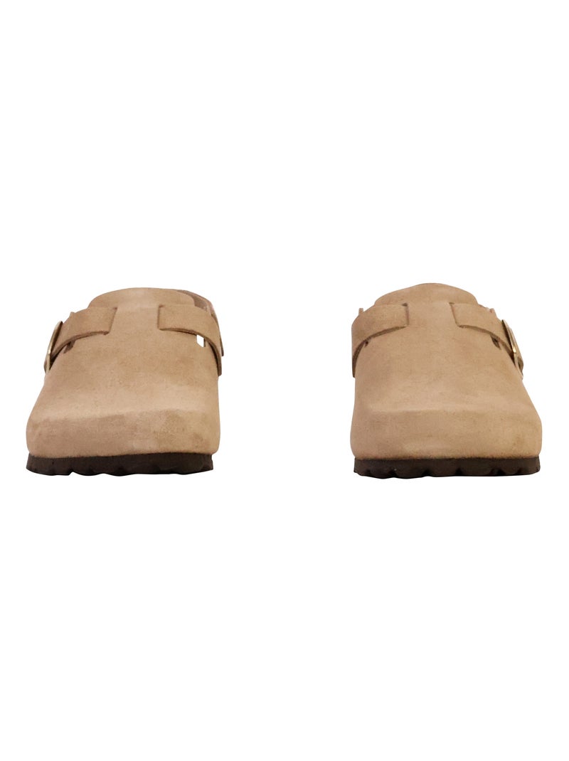 Mules à Enfiler The Divine Factory Boreal BS Taupe - Kiabi
