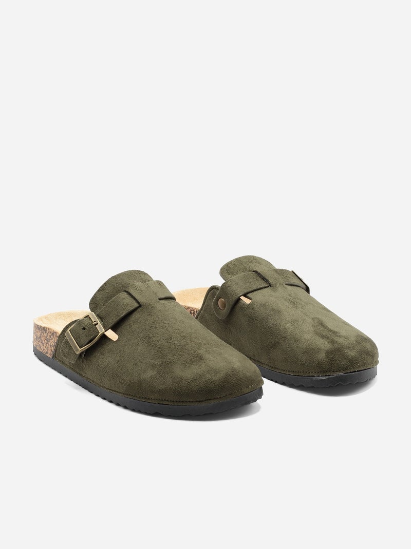 Mules à enfiler Vert - Kiabi