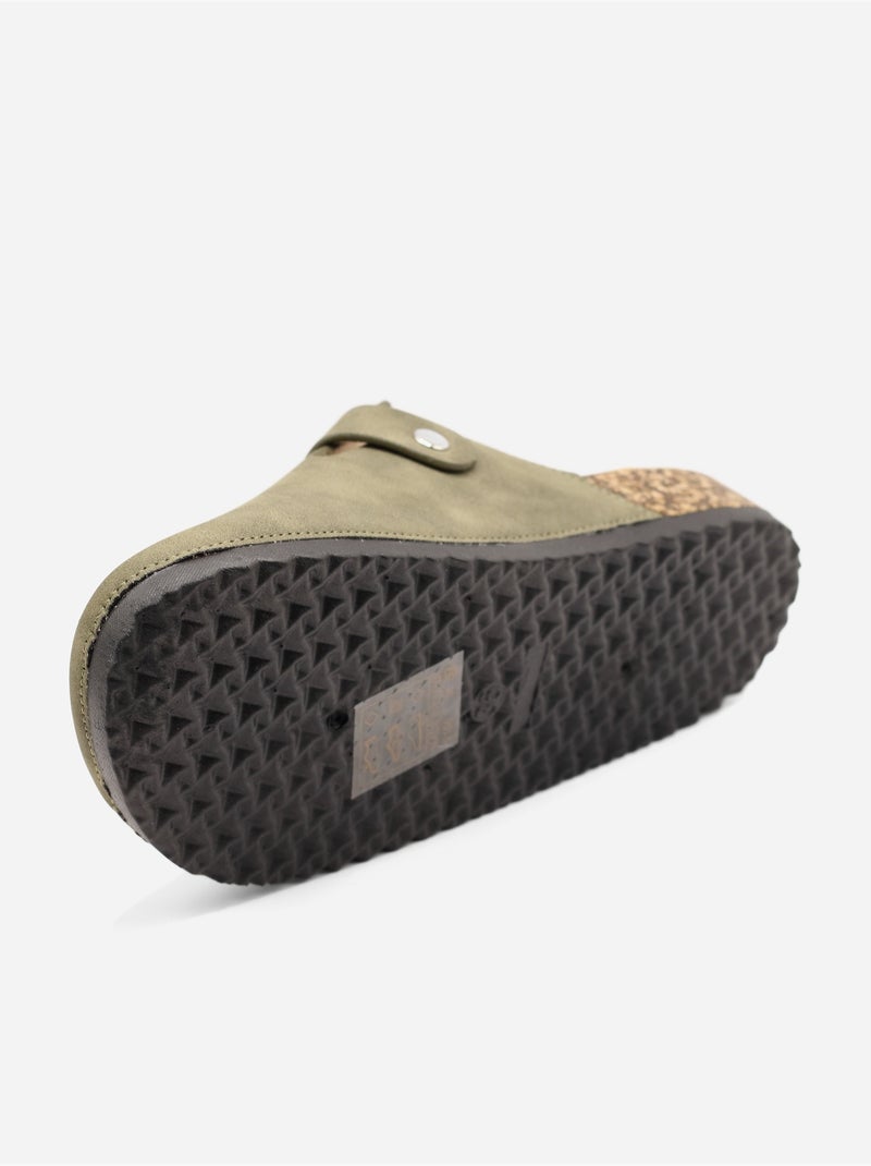 Mules à enfiler Vert - Kiabi