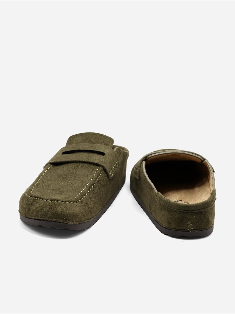 Mules à enfiler Vert - Kiabi