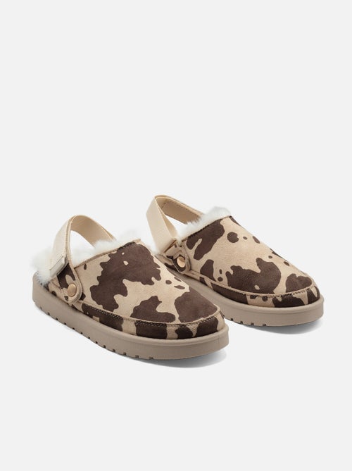 Mules à fausse fourrure - C M - Kiabi