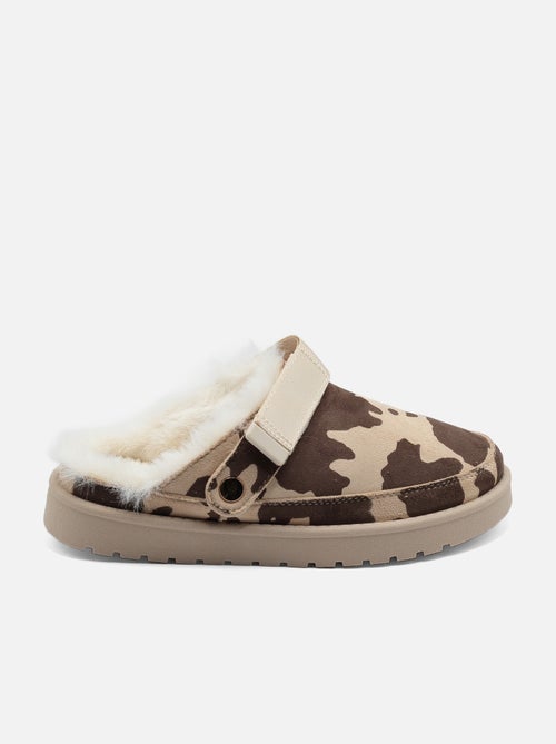 Mules à fausse fourrure - C M - Kiabi