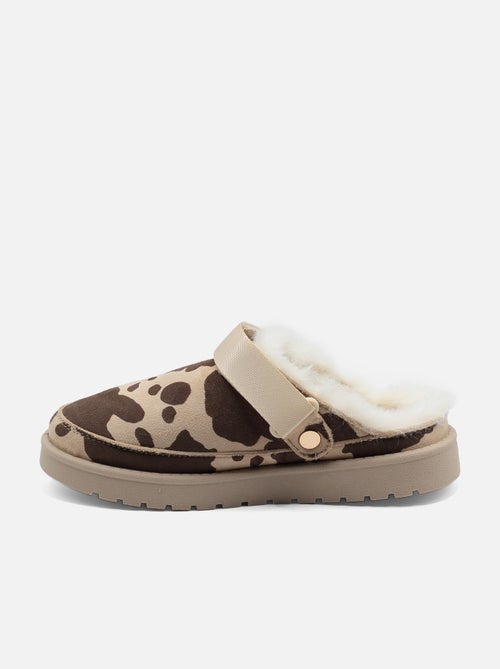 Mules à fausse fourrure - C M - Kiabi