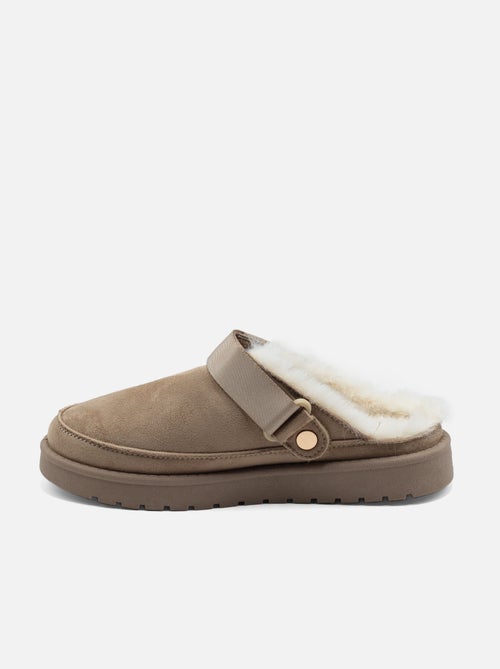 Mules à fausse fourrure - C M - Kiabi