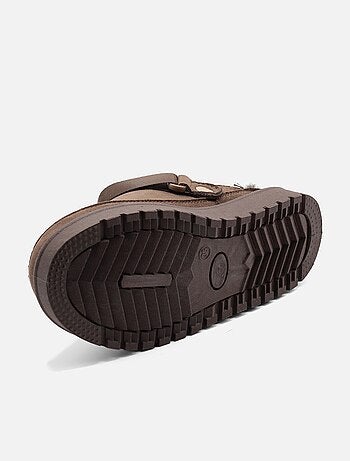Mules à fausse fourrure - C M