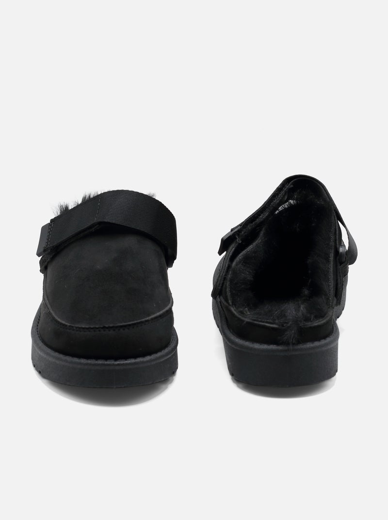 Mules à fausse fourrure - C M Marron - Kiabi