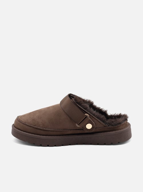 Mules à fausse fourrure - C M - Kiabi