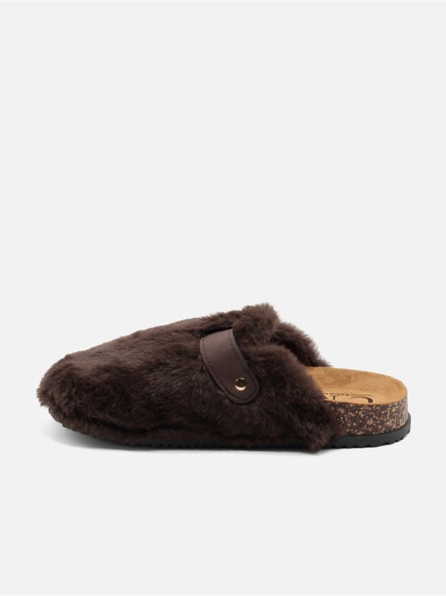 Mules à fausse fourrure - C M - Kiabi