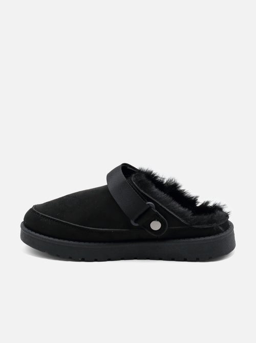 Mules à fausse fourrure - C M - Kiabi