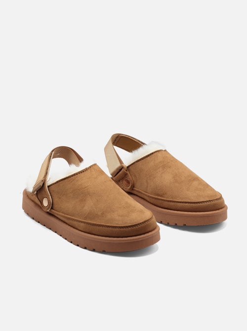 Mules à fausse fourrure - Kiabi
