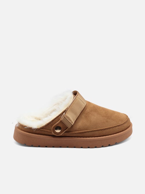 Mules à fausse fourrure - Kiabi