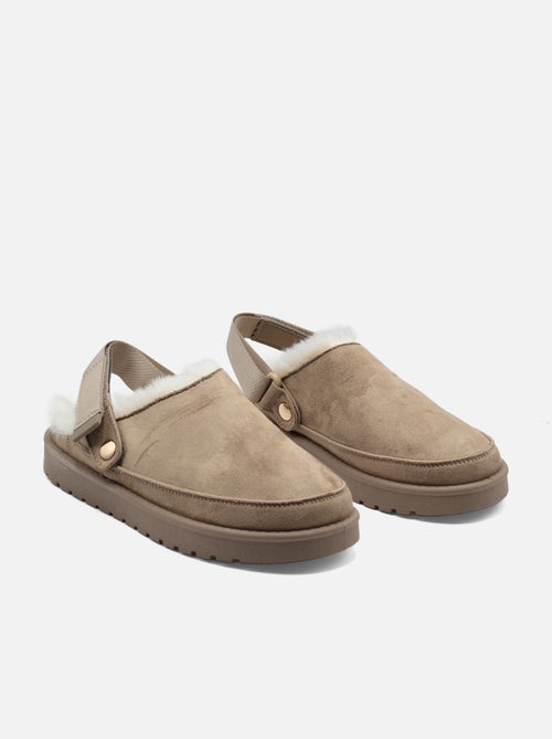 Mules à fausse fourrure - Kiabi
