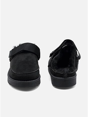 Mules à fausse fourrure
