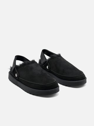Mules à fausse fourrure