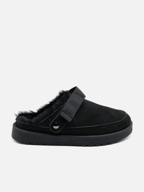 Mules à fausse fourrure - Kiabi