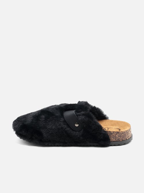 Mules à fausse fourrure - Kiabi