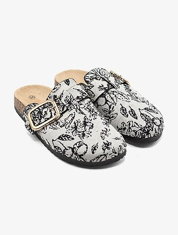 Mules à motif - C M