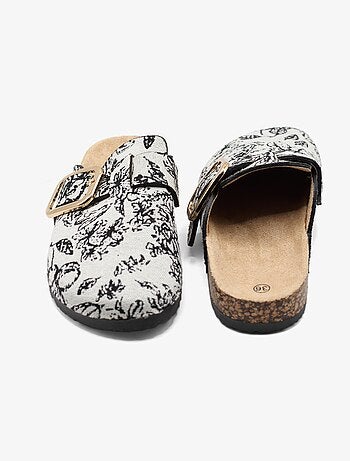 Mules à motif - C M