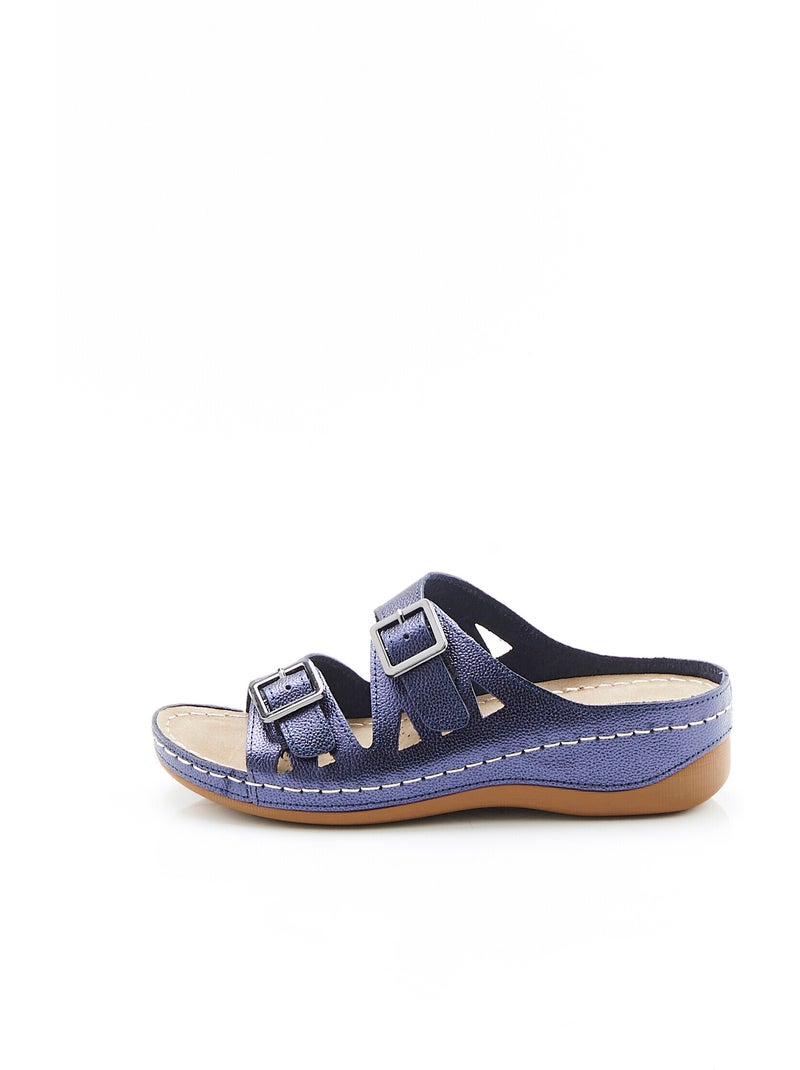 Mules à ouverture totale piedical - damart Bleu - Kiabi
