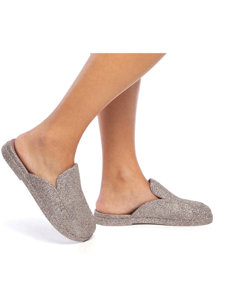 Mules à paillette Femme Camel - Kiabi