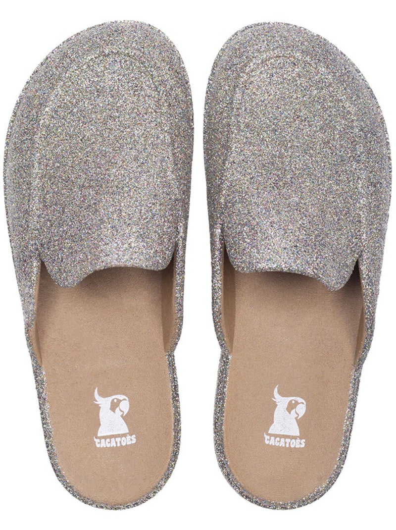Mules à paillette Femme GRAMADO GLITTER Camel - Kiabi