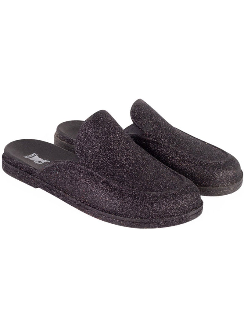 Mules à paillette Femme Noir Noir - Kiabi