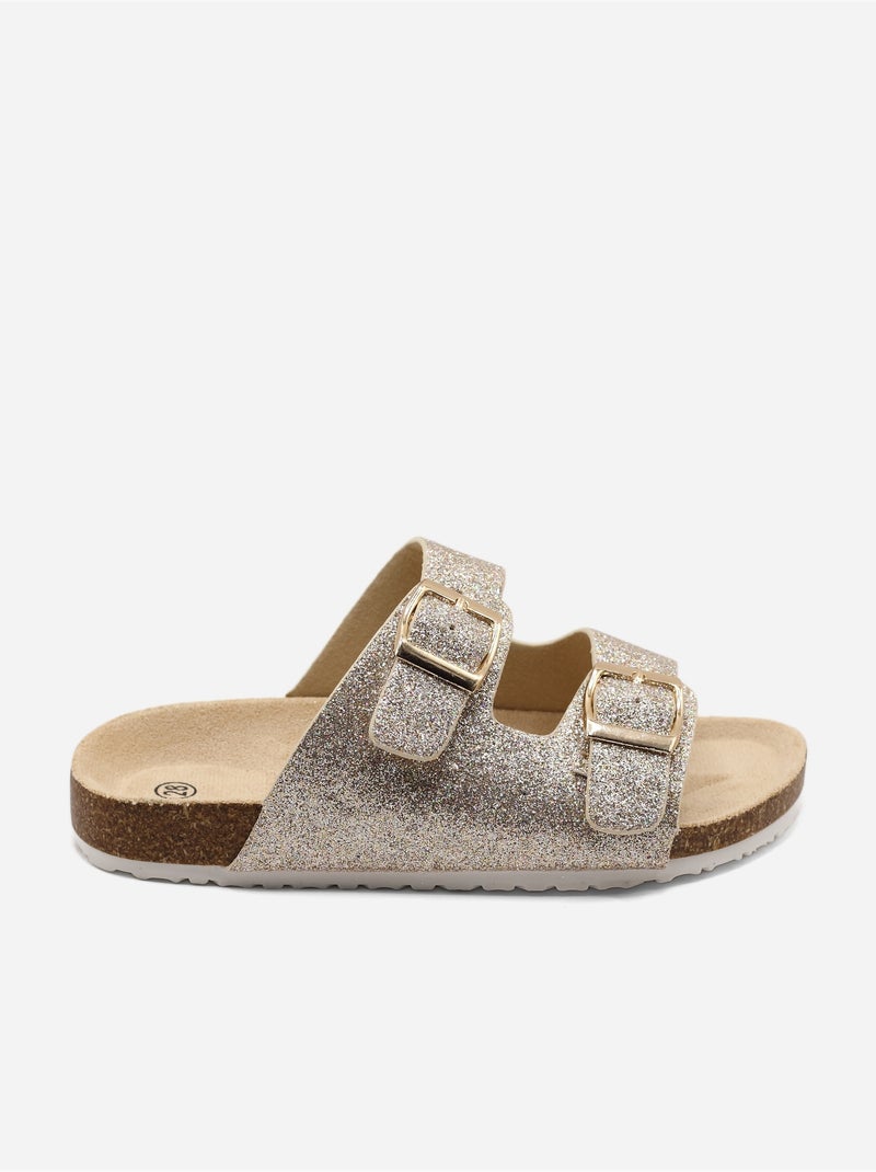 Mules à paillettes Doré/or - Kiabi