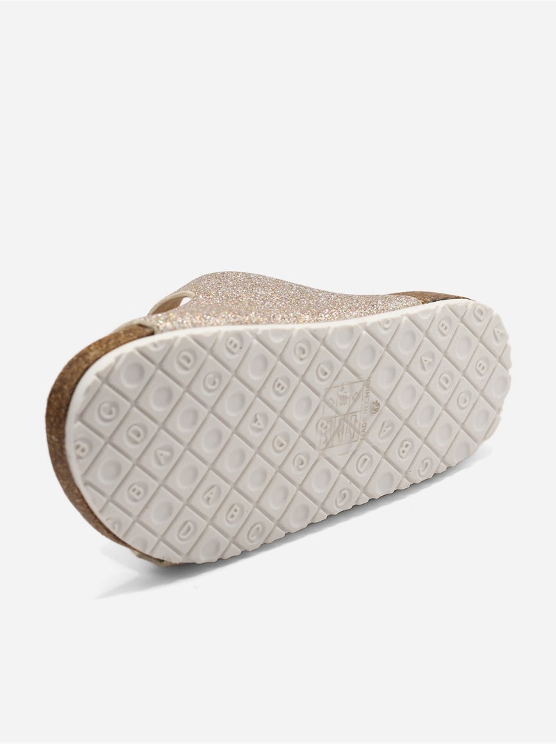 Mules à paillettes Doré/or - Kiabi