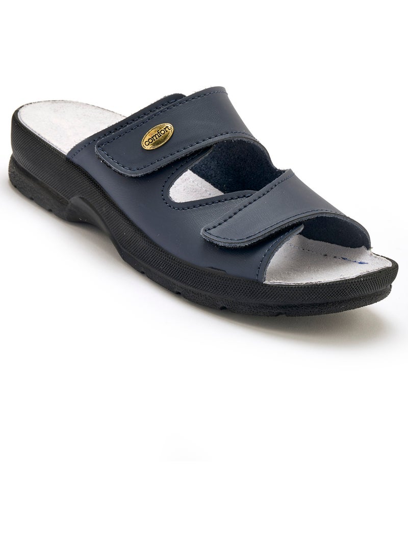 Mules à scratch - PEDICONFORT Bleu marine - Kiabi