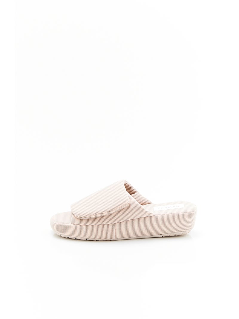Mules à scratch compensées - Damart Marron - Kiabi