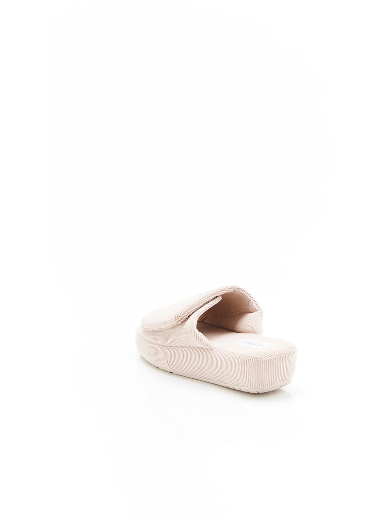 Mules à scratch compensées - Damart Marron - Kiabi