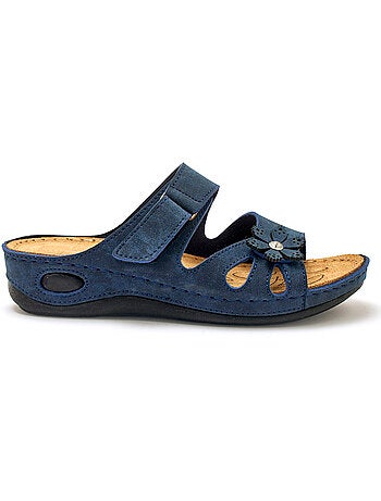 Mules à scratch fleur fantaisie - PEDICONFORT