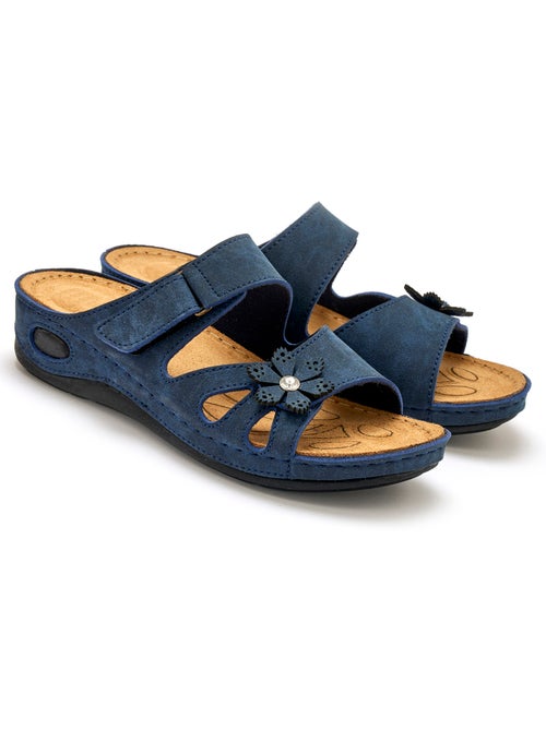 Mules à scratch fleur fantaisie - PEDICONFORT - Kiabi