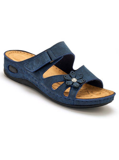 Mules à scratch fleur fantaisie - PEDICONFORT - Kiabi