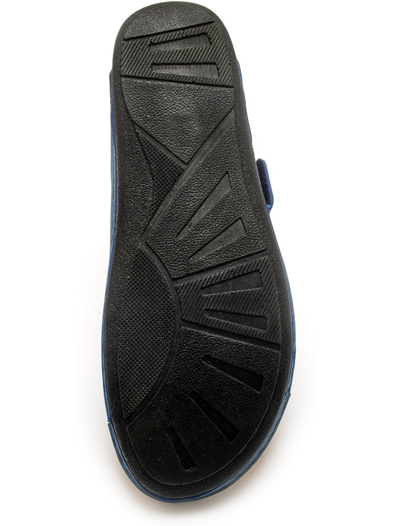 Mules à scratch fleur fantaisie - PEDICONFORT Bleu marine - Kiabi